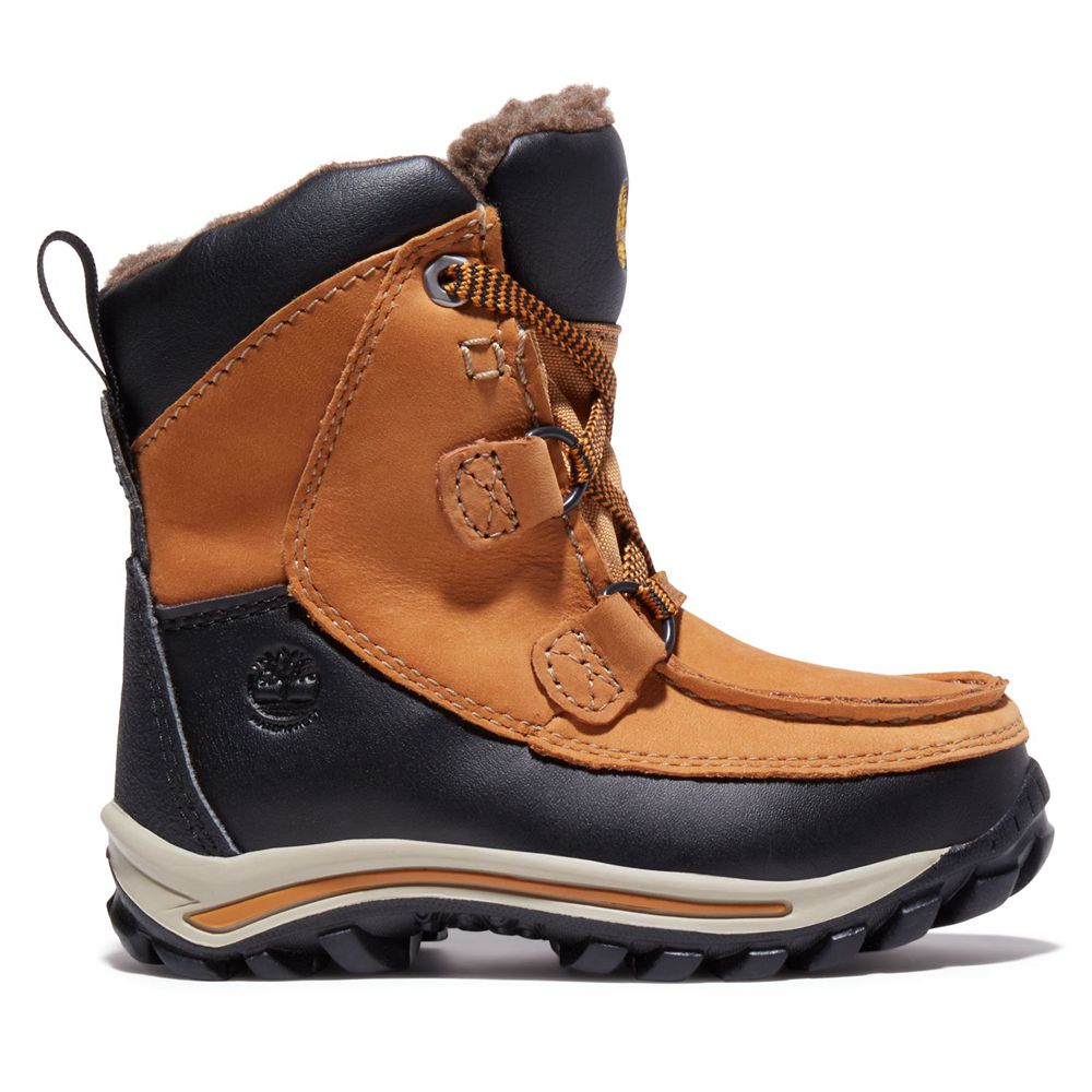 Botas de Nieve Timberland Niños Toddler Chillberg Waterproof Marrones/Negras - Chile PHS-790153